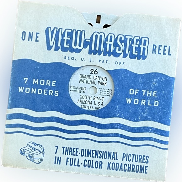 🎈2/$20 - VIEW-MASTER 26 GRAND CANYON NATIONAL PARK - South Rim-I, AZ, USA - Picture 1 of 3